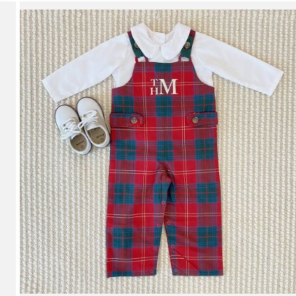 TBBC Beaufort Bonnet IVY LEAGUE LONGALL-MIDDLETON PLACE PLAID baby red checker - Picture 2 of 4